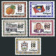 Antigua 490-494,494a Sheet,MNH. Statehood-10,1977.Fruits,Police Band,Y.C.Bird, - Antigua And Barbuda (1981-...)