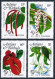 Antigua 755-758,759,MNH.Michel 761-764,765 Bl.76. Congress UPU-110.Local Flowers - Antigua Et Barbuda (1981-...)