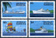 Antigua 745-748,749,MNH.Michel 756-759,Bl.75. Ship 1984.Booker Vanguard,Canberra - Antigua And Barbuda (1981-...)