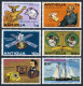 Antigua 453-458,458a,MNH. 1976.UPU,Alfred Noble,Peace Dove,Spacecraft,Telephone, - Antigua En Barbuda (1981-...)