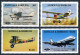 Antigua 855-858,859,MNH.Mi 861-864,Bl.93. ICAO-40,1985.Cessna,Fokker,Spad,Boeing - Antigua And Barbuda (1981-...)