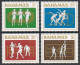 Bahamas 559-560, 562a, MNH. Mi 565-568, Bl.42. Olympics Los Angeles-1984. Discus - Bahamas (1973-...)