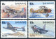 Bahamas 771-774, 775 Ad Sheet, MNH. Mi 801-804, Bl.71. Royal Air Force-75, 1993. - Bahama's (1973-...)