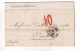 Lettre Paris 1864 Banque Mussard Audéoud & Cie Pour Couvet Suisse Dubied Père & Fils Fabriquant Absinthe Bank - 1849-1876: Klassik