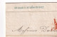 Lettre Paris 1864 Banque Mussard Audéoud & Cie Pour Couvet Suisse Dubied Père & Fils Fabriquant Absinthe Bank - 1849-1876: Classic Period