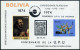 Bolivia 545C329a-547C327a Sheets. Mi Bl.45-46. UPU-100, 1974. Paintings, Orchids - Bolivien