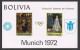 Bolivia C318a-C319a Sheets,MNH.Mi Bl.34-35,MNH. Olympics Sapporo-1972.Paintings. - Bolivie