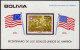 Bolivia 583, 583a, MNH. Michel 911, Bl.66. USA-200, 1976. Battle Action, Flags. - Bolivie