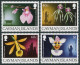 Cayman 672-675,MNH.Michel 694-697. Christmas Scenes,1993.Orchids.Dog. - Cayman Islands