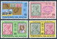 Cayman 368-371,371a Sheet, MNH. Mi 364-367, Bl.9. First Postage Stamps-75, 1976. - Cayman Islands