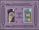 Cayman 360-361, 361a, MNH. Mi 356-357, Bl.7. Easter-75.Crucifixion,Ivory Crosier - Cayman Islands