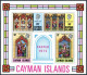 Cayman 310-313, 313a Sheet, MNH. Mi 309-312,Bl.4. Easter. Stained Glass Windows. - Cayman Islands