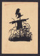 Scarecrow - Neudeutschland / Postcard Not Circulated, 2 Scans - Silhouette - Scissor-type