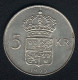 Schweden, 5 Kronor 1955, Silber, XF/UNC - Suède