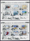Dominica 1204-1207 Af Sheets,MNH. US Presidency-200,1989.Aircraft,Ships,Trains, - Dominique (1978-...)