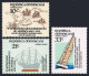 Dominican Rep C388-C391,MNH.Michel 1398-1400,Bl.39.Columbus-491,1983.Ships,Yacht - Dominica (1978-...)