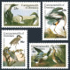 Dominica 965-968,969, MNH. Mi 979-983. Audubon's Birds: Giver, Heron,Duck,Goose. - Dominica (1978-...)