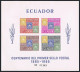 Ecuador 744-747,747a Sheet,MNH.Michel 1186-1189,Bl.13. Postage Stamps-100,1965 - Ecuador