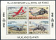 Falkland 573-576, 577, MNH. Mi 580-583, Bl.11. Royal Air Force 75th Ann. 1993. - Falkland Islands