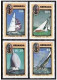 Grenada 1491-1494,1495,MNH.Michel 1583-1586,Bl.182. America's Cup 1987.Yachts. - Grenada (1974-...)