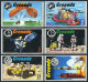 Grenada 421-426, 427, MNH. Mi 406-411, Bl.16. Apollo 13-15 Flights.Rocket. 1971. - Grenada (1974-...)