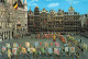 BELGIQUE - Bruxelles - Grand'Place - Groupe De L'Ommegang - Drapeaux Des Corporations - Animé - Colorisé - Carte Postale - Other & Unclassified