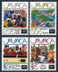 Jamaica 625-628,628a Sheet,MNH. AMERIPEX-1986:Health,Tourism,Constitution,Map, - Jamaica (1962-...)