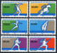 Mexico 1351-1356,1357,MNH.Michel 1898-1904. Olympics Los Angeles-1984.Equestrian - Mexico