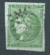 N°42 5c VERT CERES EMISSION DE BORDEAUX / TB MARGES / - 1870 Emission De Bordeaux