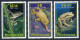 Montserrat 780-783, MNH. Mi 813-815, Bl.61. Tree Frog,Crapaud Toad,Chicken, 1991 - Montserrat