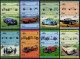 Nevis 285-322 Ab Pairs,MNH.Michel 148/409 6 Sets. World Classic Cars,1984-1986. - St.Kitts And Nevis ( 1983-...)