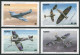 Nevis  460-463, 464, MNH. Michel 360-363, Bl.8. Spitfire Fighter Plan,50, 1986. - St.Kitts And Nevis ( 1983-...)