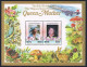 Nevis 432-433, MNH. Michel Bl.6-7. Queen Mother Elizabeth, 85th Birthday. Fauna. - St.Kitts Und Nevis ( 1983-...)