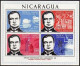 Nicaragua C601a,C605a Sheets, MNH. Mi Bl.65A-66A. Ruben Dario, Poet. Swans, 1967 - Nicaragua