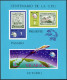 Nicaragua 939-944,C855D Perf,imperf,MNH. UPU-100,1974.Stamp On Stamp.Planes,Ship - Nicaragua