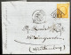 N°38 40c ORANGE CERES SUR LETTRE / DIJON POUR WEINGARTEN WURTENBERG / 25 FEV 1873 / LAC - 1849-1876: Période Classique