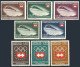 Paraguay 783-790, 790a Perf & Imperf, MNH. Olympic Innsbruck-1964. Sky Jump. - Paraguay