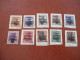 POLOGNE POLSKA BRZEZINY  LOT DE  7 TIMBRE SURCHARGE SUR FRAGMENT - Lettres & Documents