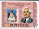 St Lucia 591-593,594, MNH. Mi 586-588,BL.35. Princess Diana, 21st Birthday,1982. - St.Lucie (1979-...)