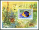 St Lucia 443-447, MNH. Michel 431-434, 435 Bl.14. Tropical Fish 1978. - St.Lucia (1979-...)