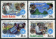 St Lucia 607-610,611, MNH. Michel 602-605,Bl.36. World Communications Year 1983. - St.Lucia (1979-...)