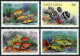 St Lucia 612-615, 616 Sheet, MNH. Michel 607-610, Bl.37. Coral Reef Fish 1983. - St.Lucie (1979-...)