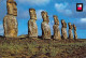 ISLA DE PASCUA - Ahu Akivi, Llamado Tambien "Lo Siete Moai - Chili