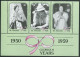 St Vincent 1332-1334a Strip,1335,MNH. Queen Mother Elizabeth 90th Birthday,1990. - St.Vincent (1979-...)