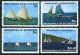 St Vincent Gren 586-589,590,MNH.Mi 577-580,Bl.32. Bequia Regatta 1988:Yachts, - St.Vincent (1979-...)