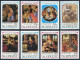 St Vincent 1288-1297,MNH.Mi 1488-1495,Bl.93-94. Christmas 1989.Vinci,Botticelli. - St.Vincent (1979-...)