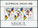 Surinam 812-815,814a, MNH. Mi 1264-1267,Bl.47. Olympics Seoul-1988.Relay,Soccer, - Suriname