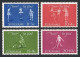 Surinam B108-B111, B109a, MNH. Mi 450-453,Bl.3. Welfare 1964. Children's Games. - Surinam