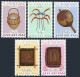 Surinam B304-B308,B308a, MNH. Mi 1058-1062. Handicrafts 1983. Pitcher, Headdress - Surinam