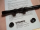 Delcampe - LUNETTE DE FUSIL CARABINE Ou Autre ??? Avec Support De Marque "UMAREX Optic 4x20 " Avec Une Photocopie De La Notice . - Decorative Weapons